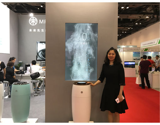 在净化器这里，未来先生看到的是