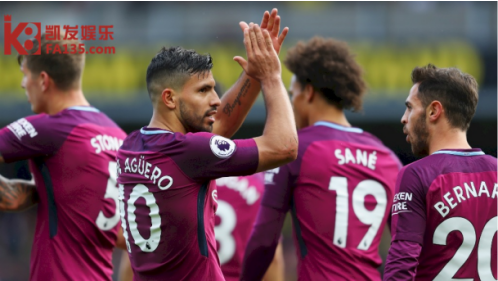 蓝月风暴狂卷大黄蜂 凯发娱乐阿圭罗戴帽客场取胜