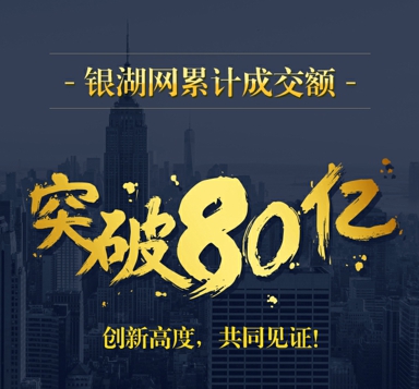 用“0”的心态对待“1”的起点 银湖网突破80亿交易大关
