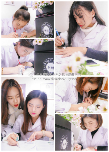 最专业半永久化妆培训班选择【春甜】北京韩式半永久纹绣培训学校！