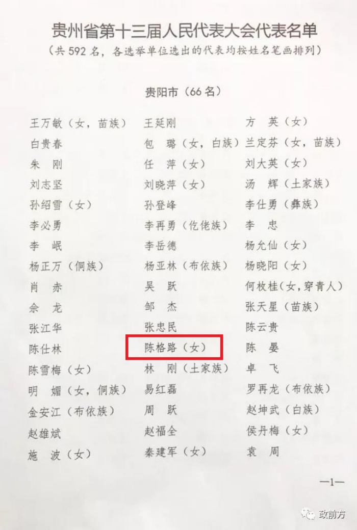 招商贷董事长陈格路当选贵州省第十三届人大代表 